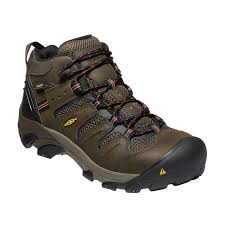 Keen Utility Men's Waterproof Lansing Mid Steel Toe in Brown 1022098 EH