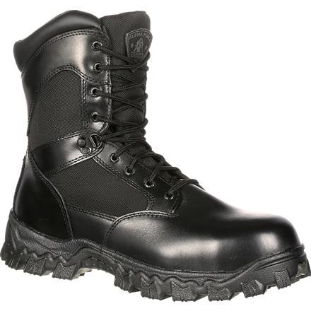 Rocky Mens Waterproof 8" Composite Safety Toe Alphaforce Duty Boot R6173 EH - www.Safetytoe.com Composite Toe Work Boot - safety toe boots Safetytoe.com - www.safetytoe.com