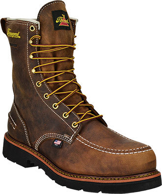 Men's Thorogood 8" Steel Toe Safety Toe Waterproof Moc Toe Work Boot (U.S.A.) 804-3898 EH