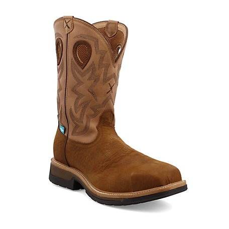 Men's Twisted X Western Waterproof 12" Composite Toe Work Boot EH TX-MLCCW05