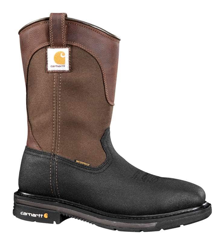 Carhartt Men's 11-Inch Square Steel Toe Wellington Boot Safety Toe CMP1258 EH