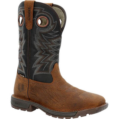 Rocky Men's Legacy 32 Steel Toe Waterproof Western Boot Safety Toe RKW0356
