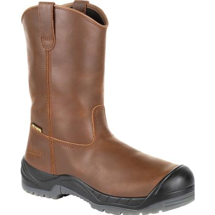 Rocky Men's Composite Toe Internal Metguard Pull On Boot in brown RKK0264